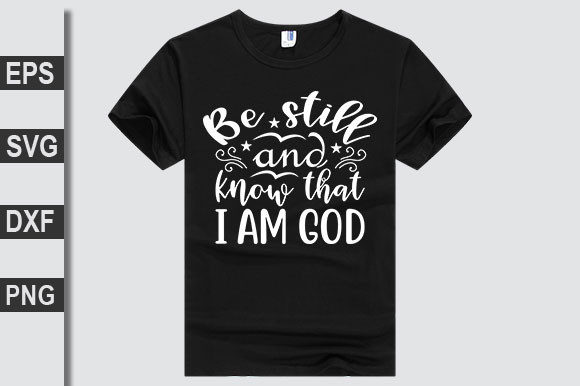 Christian Jesus SVG Design: Be Still and Create