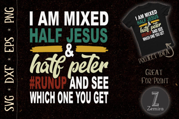 I Am Mixed: Half Jesus, Half Peter Font