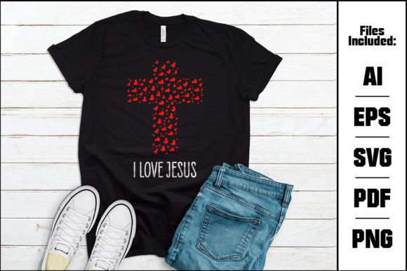 I Love Jesus Vector Design: A Faith-Filled Resource for Creative Ministry