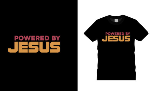 The Powered by Jesus Typography T Shirt: Faith, Design, and Everyday Expression